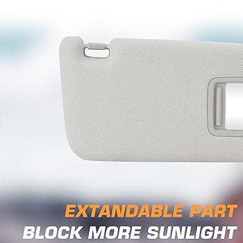 さおり② Amazon.com: Left Driver Side Gray Sun Visor with Vanity